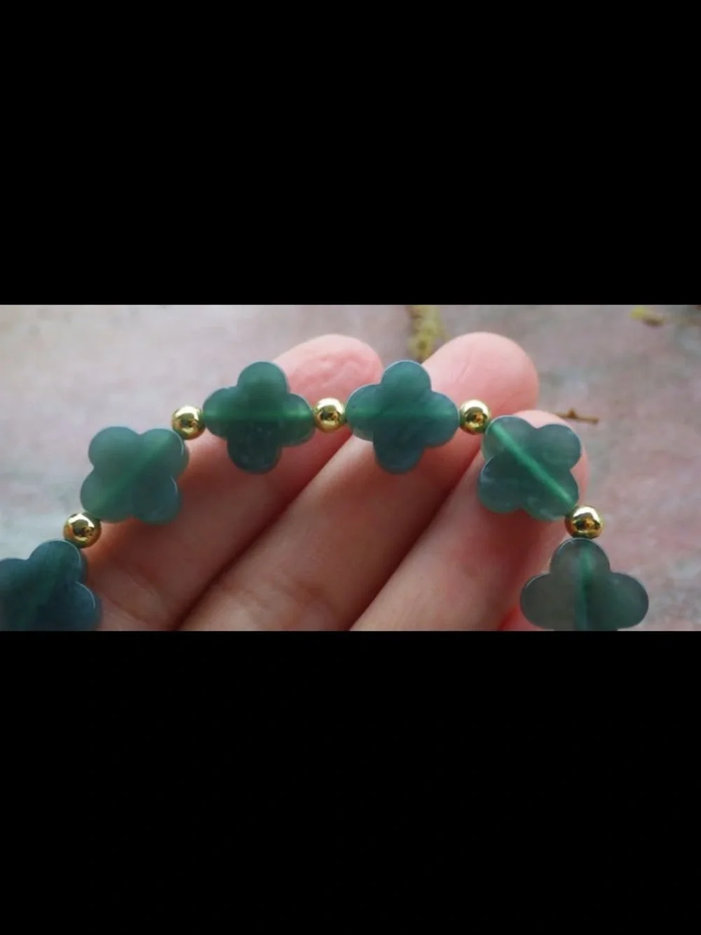 Elegant green clover jadeite jade bracelet 6inches 6.5 inches certificate